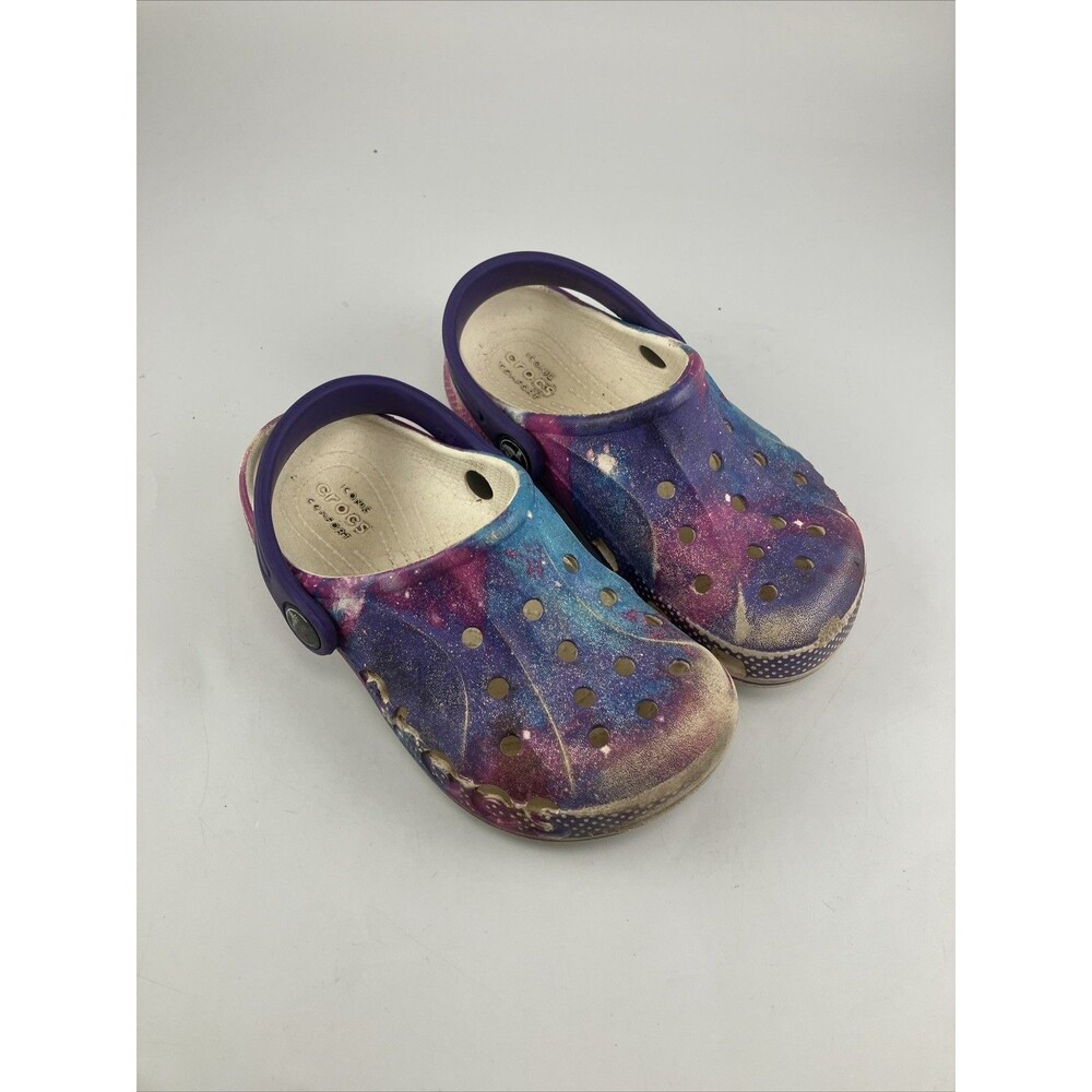 Crocs Unisex- Little Kids Baya Graphic Clog multi color pre owned C10